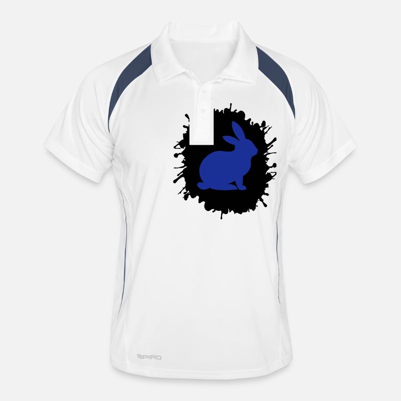 Splatter Bunny Men's Polo breathable