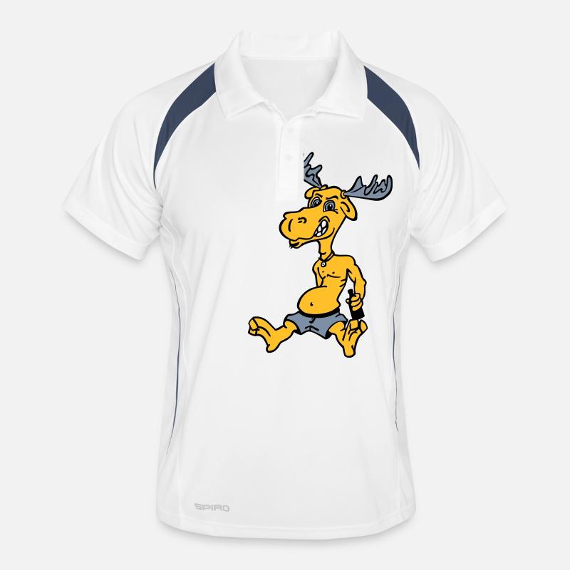 Elch Männer Polo atmungsaktiv
