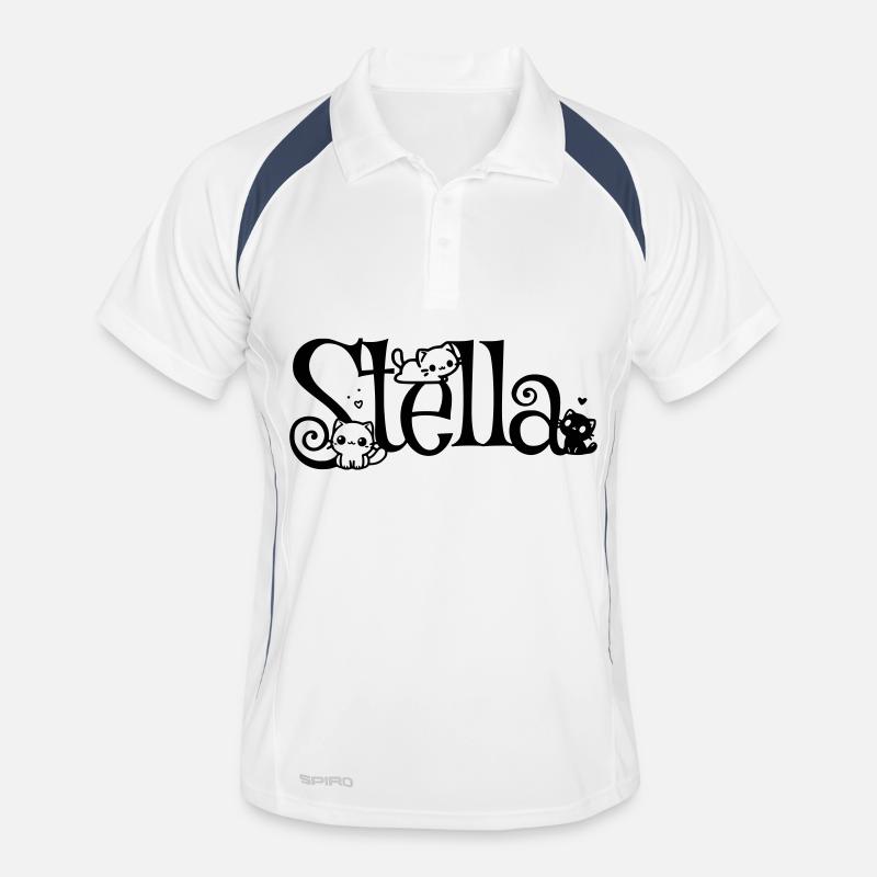 Stella Name First Name Kitten Name Men's Polo breathable