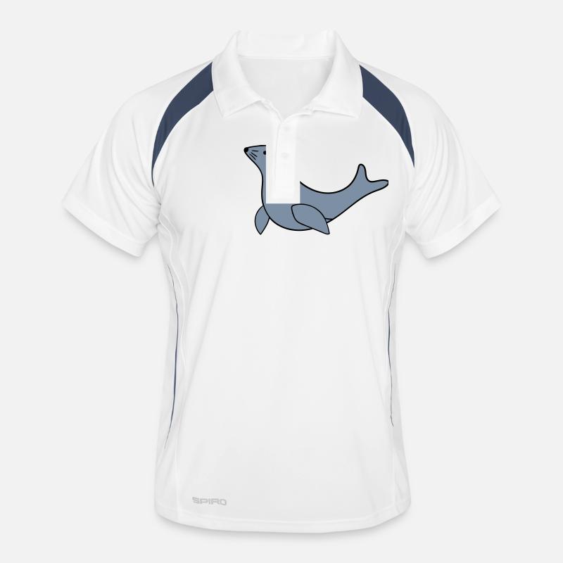 Seehund Männer Polo atmungsaktiv