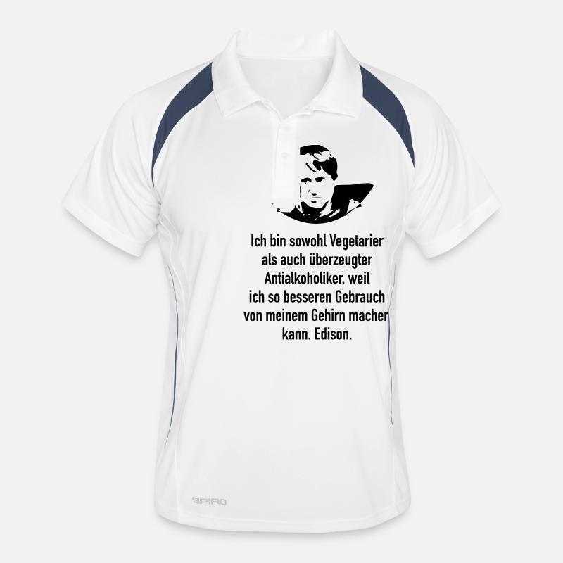 Edison: Ich bin sowohl Vegetarier als auch überze Männer Polo atmungsaktiv