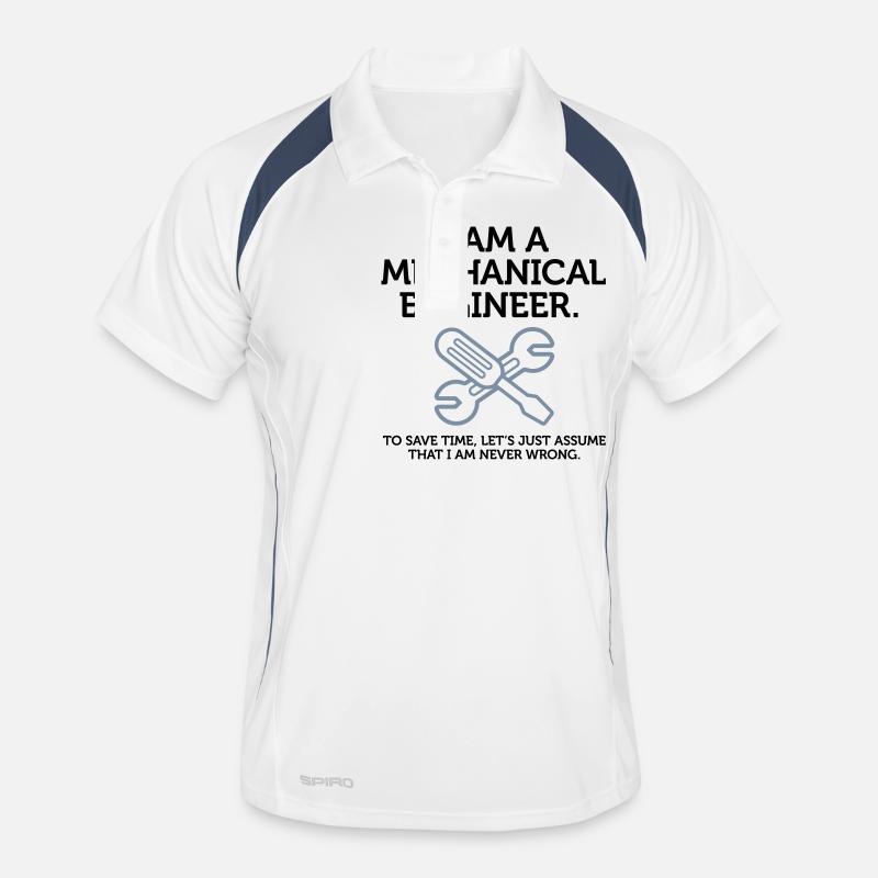 I am an engineer and I m always right! Men's Polo breathable