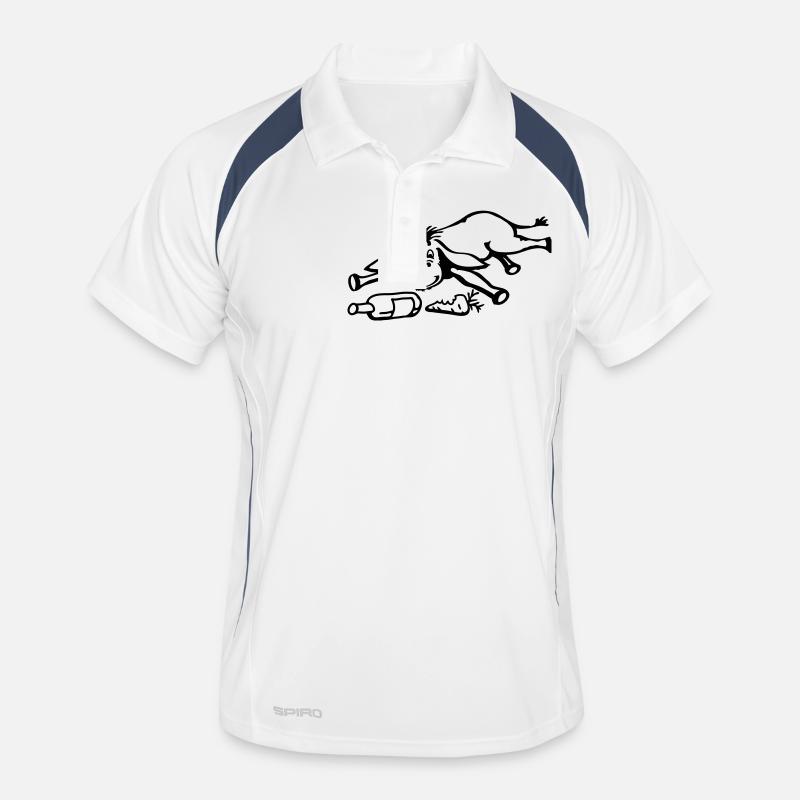 drunk donkey Men's Polo breathable