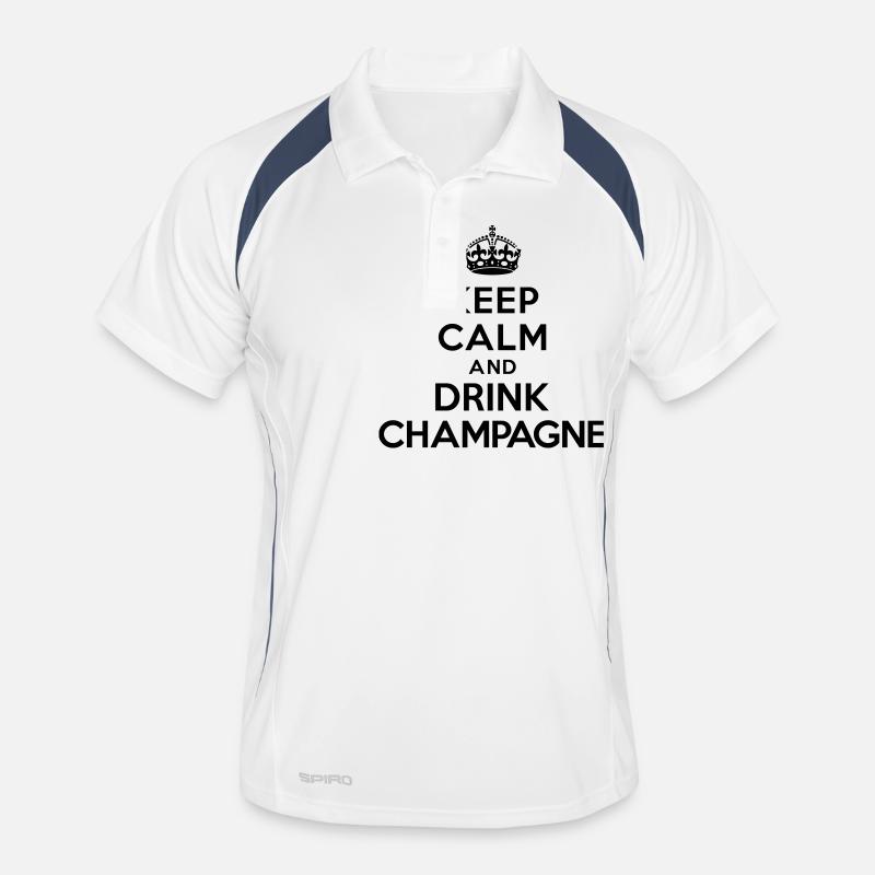 Keep calm and drink Polo respirant Homme