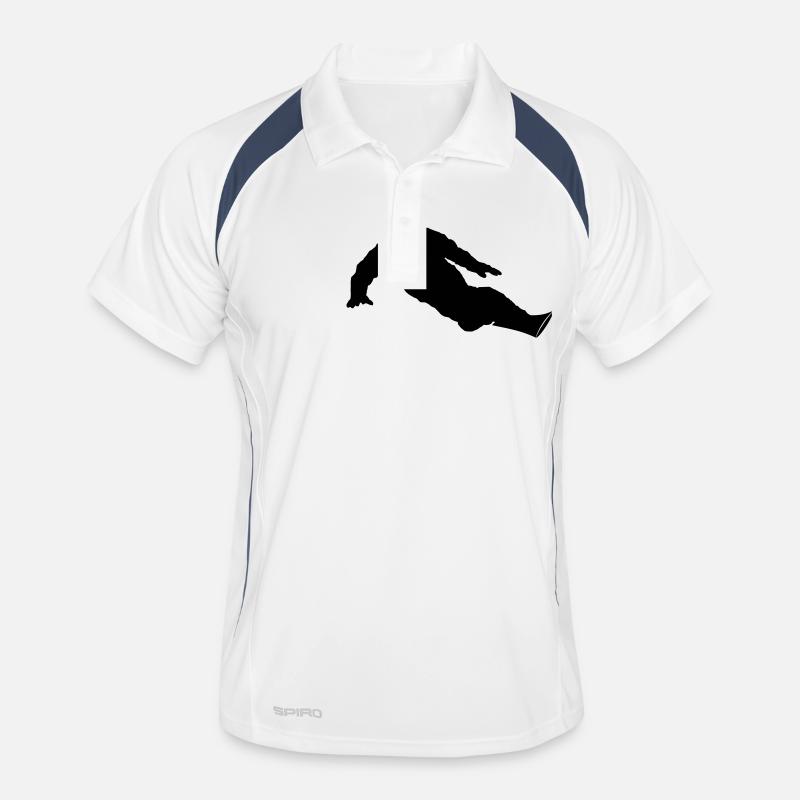 Wintersport - Snowboarder Männer Polo atmungsaktiv