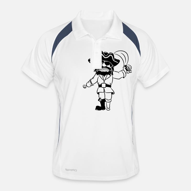 Pirate Holzbein Dreispitz degen Polo respirant Homme