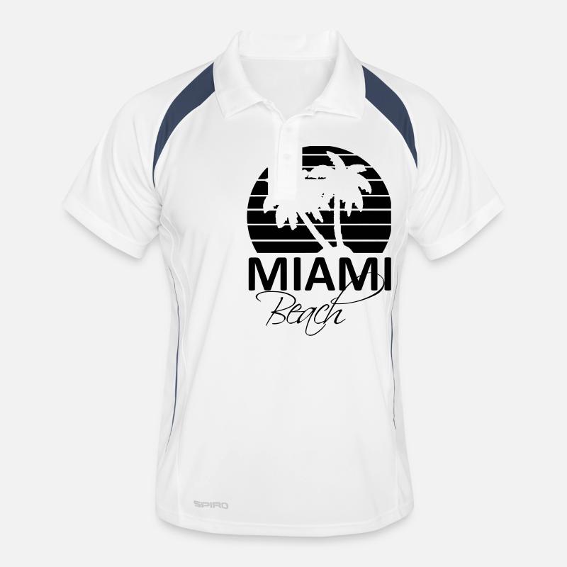 miami beach Polo respirant Homme