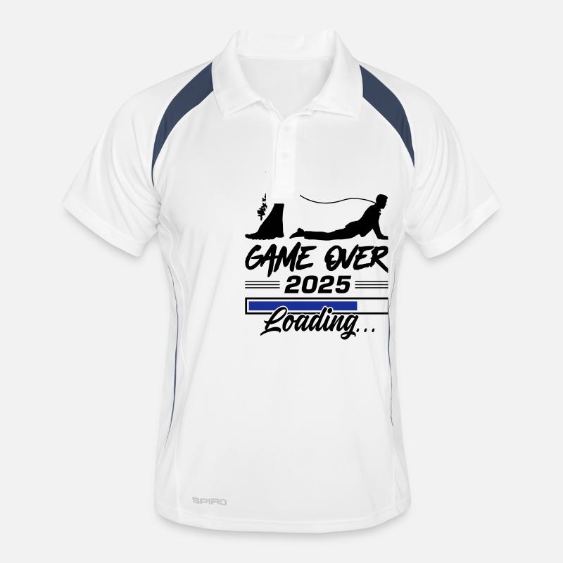 Wedding Loading 2025 Game Over - Men's Polo breathable - white/navy