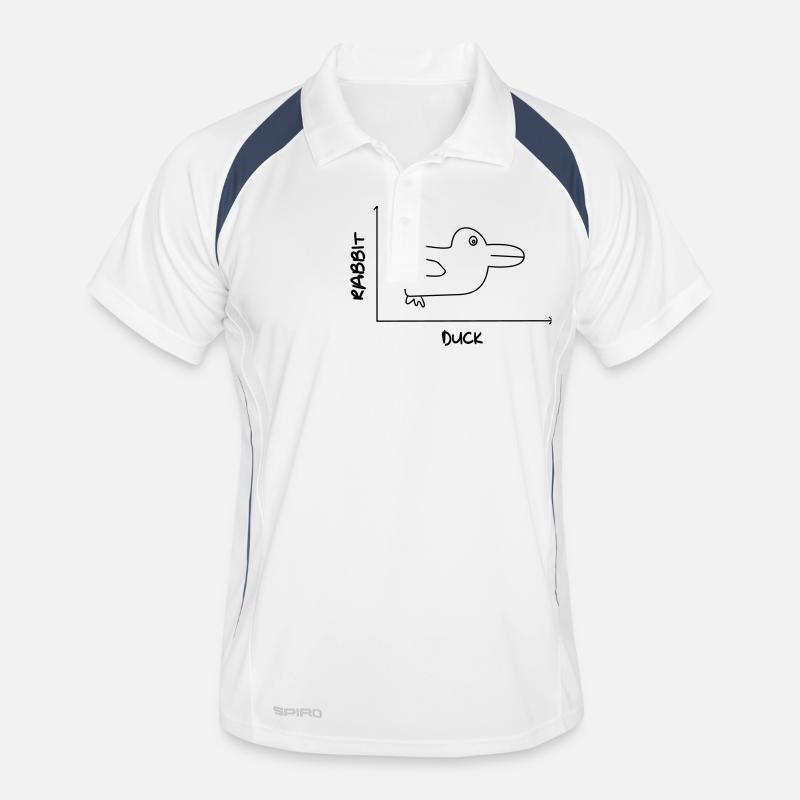 Duck'n Rabbit - Männer Polo atmungsaktiv - Weiß/Navy