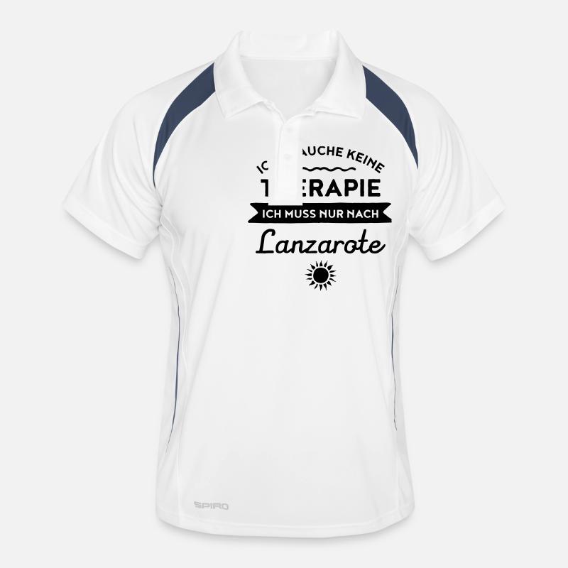 Therapie - Lanzarote Männer Polo atmungsaktiv