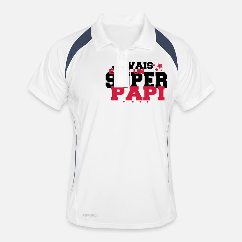 JE VAIS être un super PAPi Polo respirant Homme