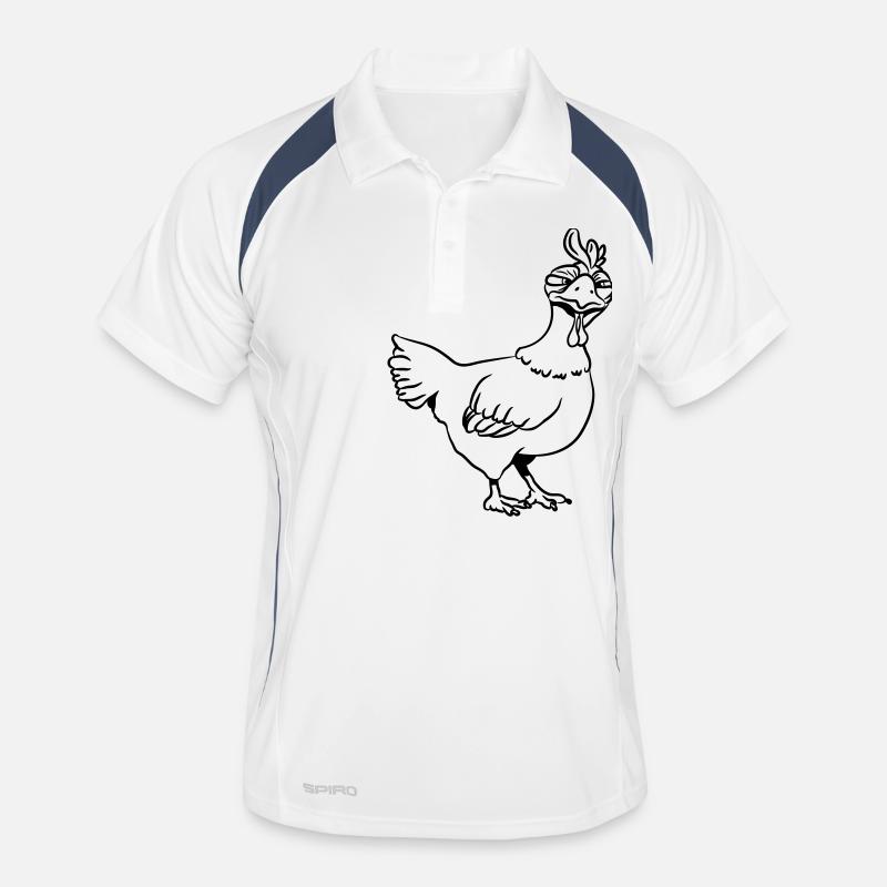 Angry chicken Men's Polo breathable