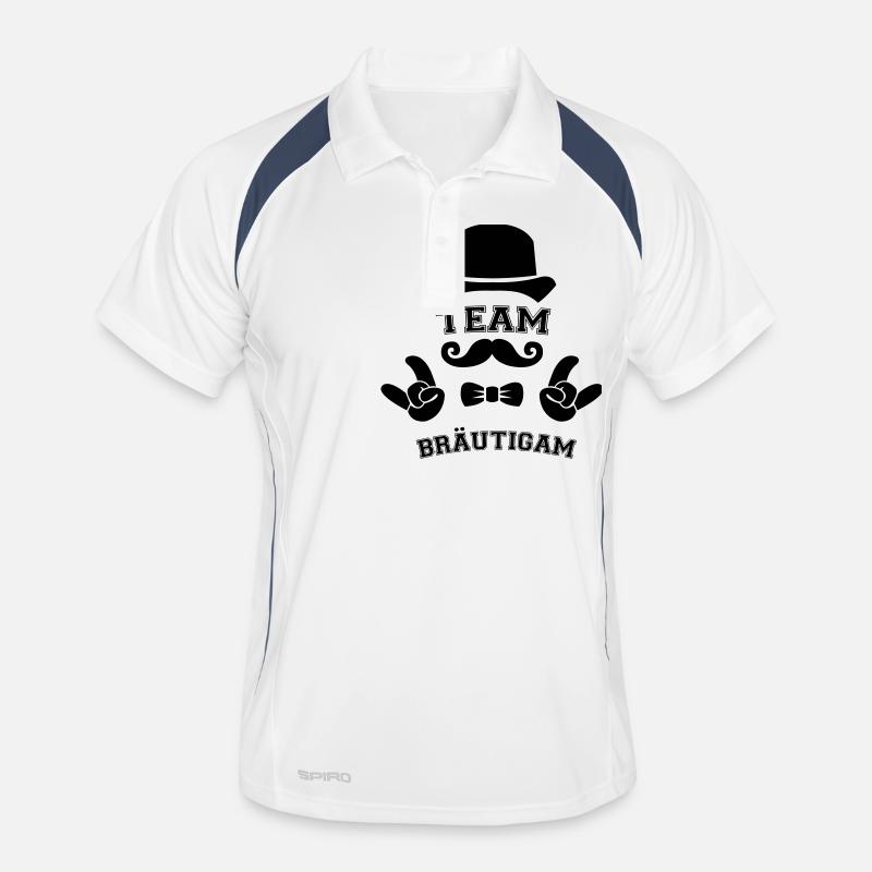 team bräutigam Männer Polo atmungsaktiv