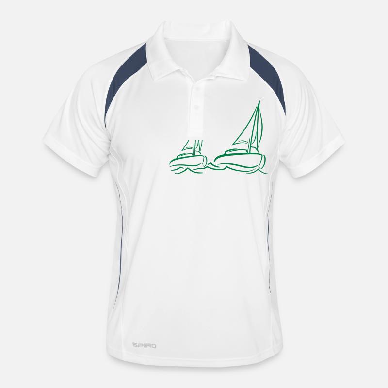 Deux navires Régate par équipe Régate de voile de compétition Polo respirant Homme