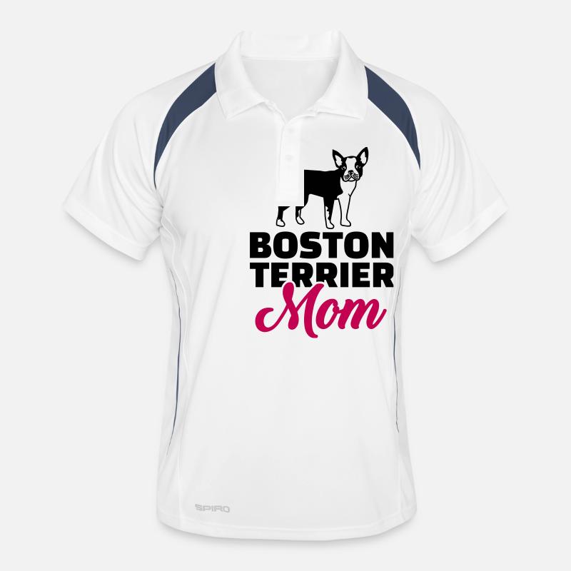 Boston Terrier Männer Polo atmungsaktiv