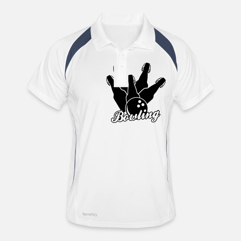 Bowling de bière monochrome Polo respirant Homme