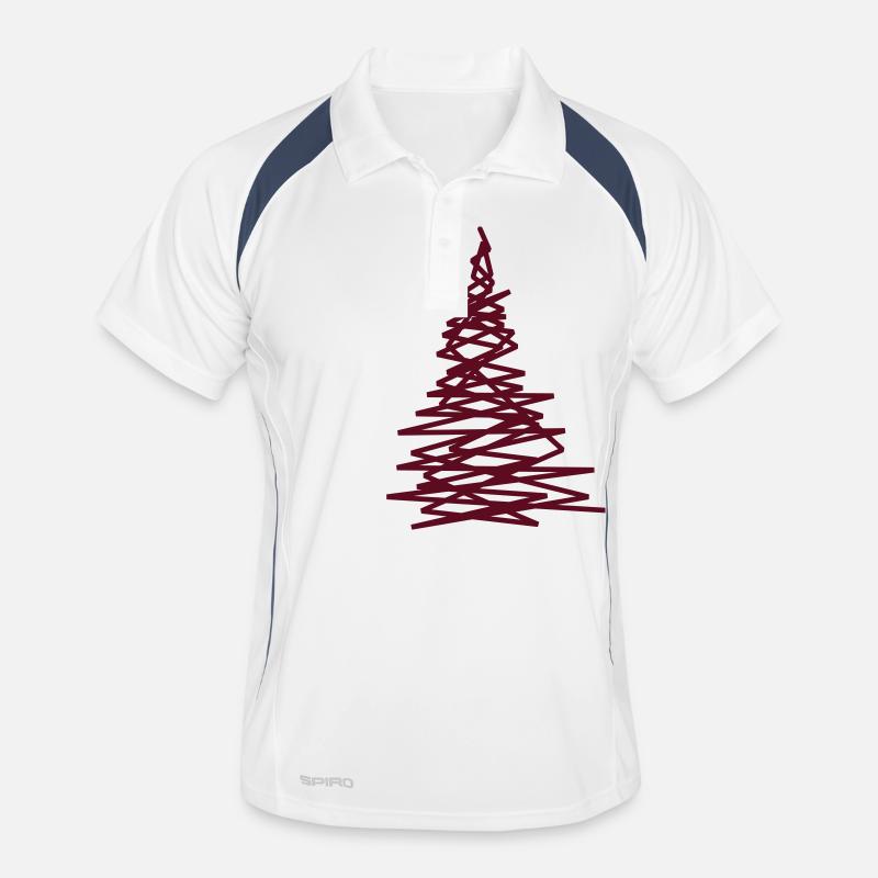 christmas tree modern Men's Polo breathable