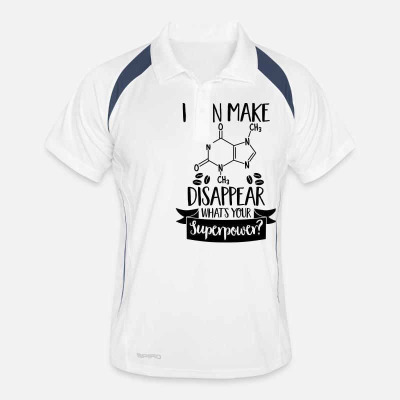 I can make Coffee disappear - Kaffee - Geschenk Männer Polo atmungsaktiv