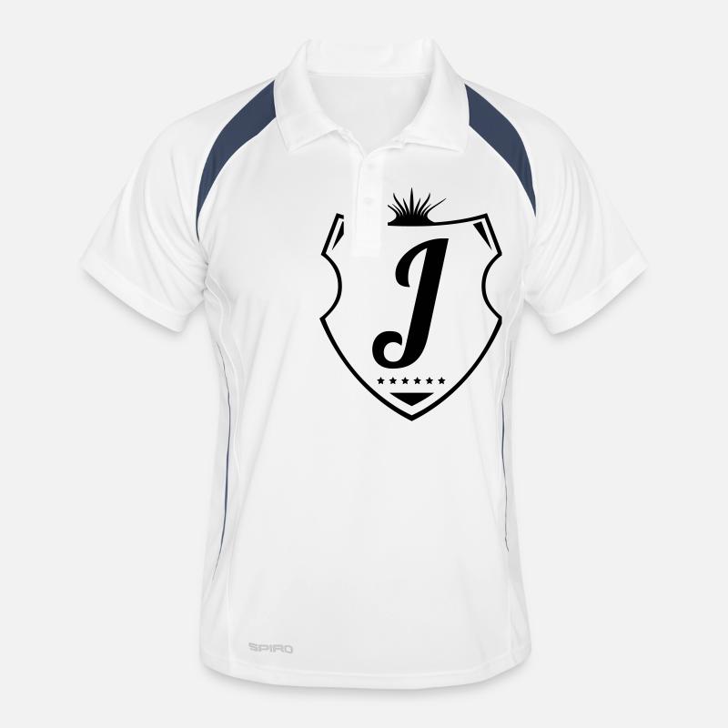 j letter Männer Polo atmungsaktiv