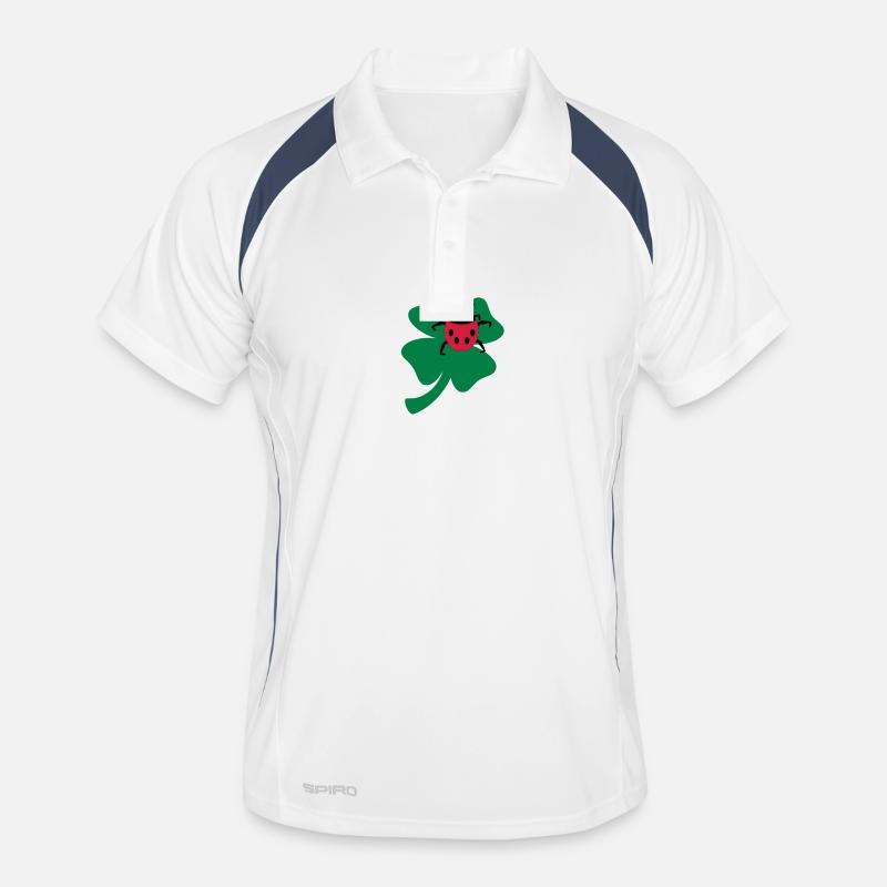 Lucky clover / four leaved clover (1c) Men's Polo breathable