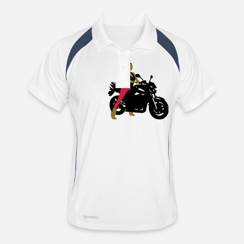 Biker girl Männer Polo atmungsaktiv