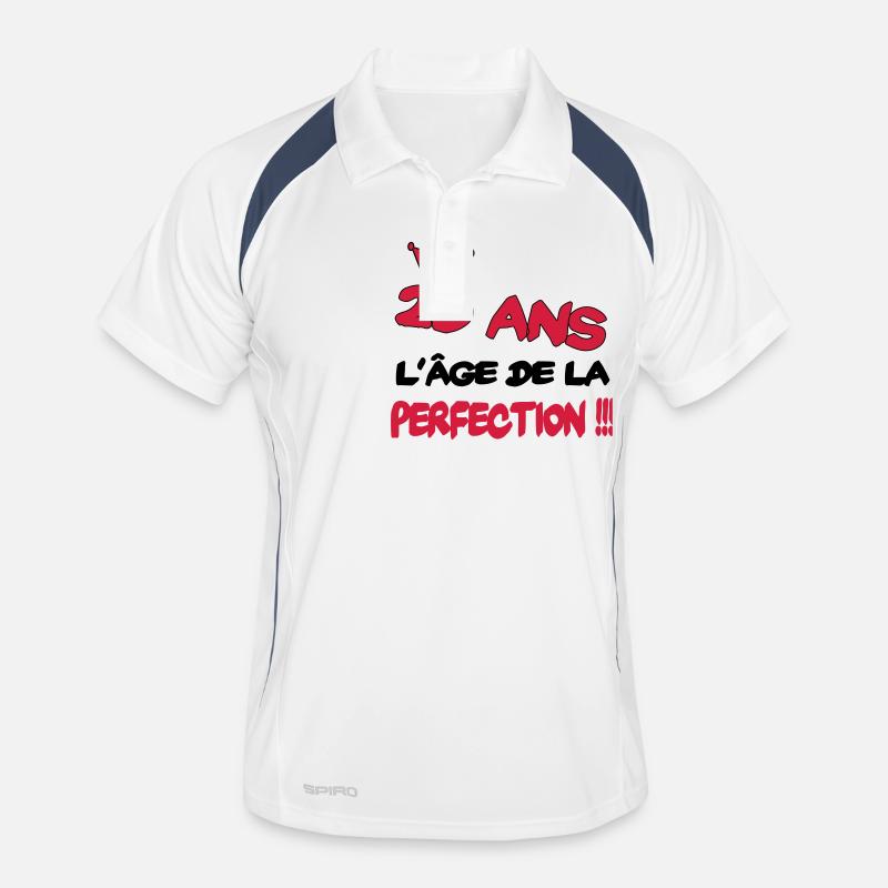 20 ans l'âge de la perfection Männer Polo atmungsaktiv