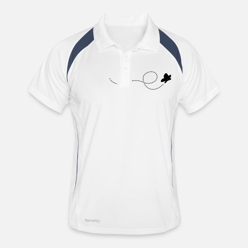 schmetterling Männer Polo atmungsaktiv