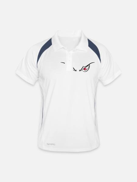 Eyes of devils evil wicked 2c - Men's Polo breathable - white/navy - Front