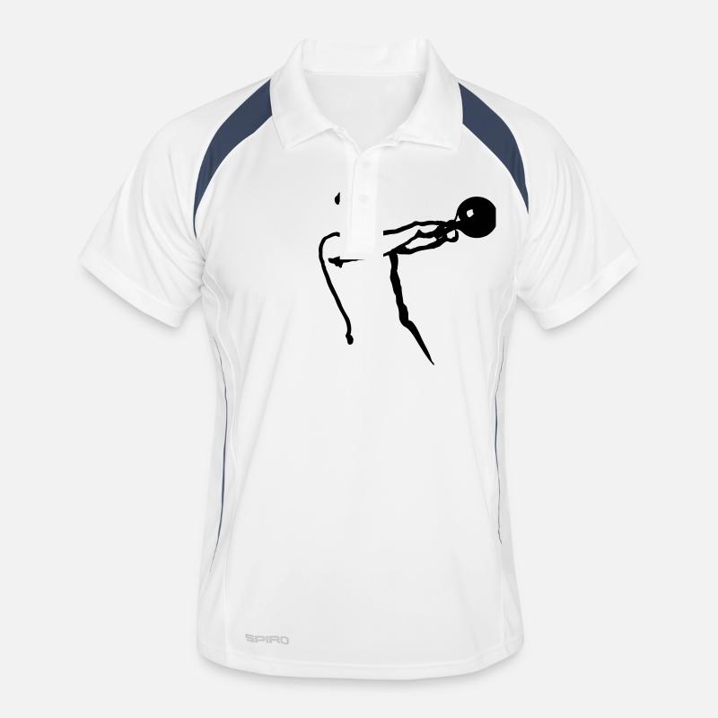 Kettlebell Swing groß Männer Polo atmungsaktiv
