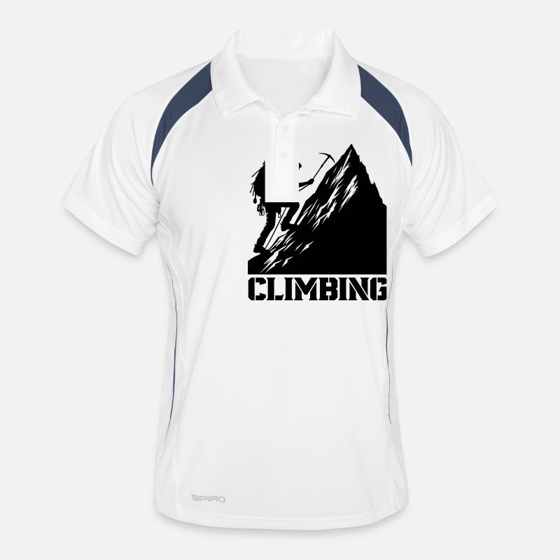 bergsteiger climbing Männer Polo atmungsaktiv
