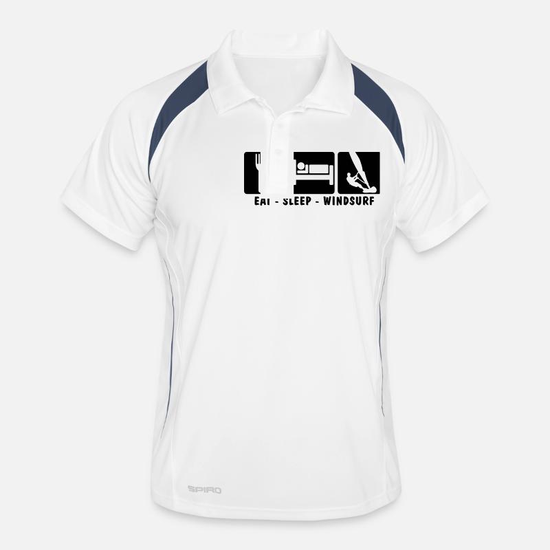 EAT SLEEP WINDSURF 3 Polo respirant Homme