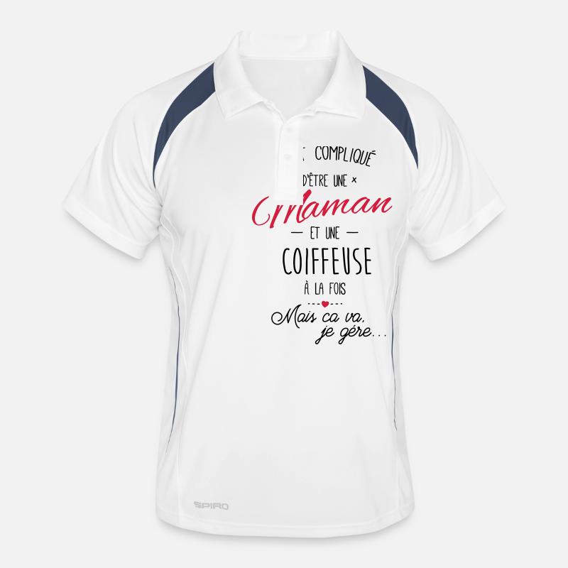 maman et Coiffeuse Polo respirant Homme