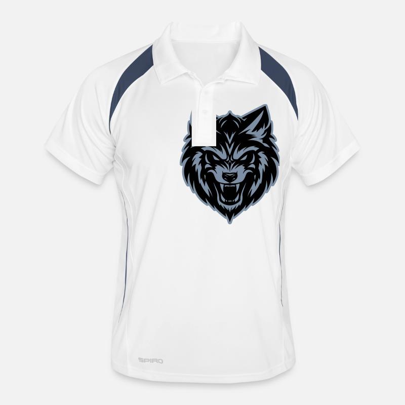 Tête de loup Polo respirant Homme