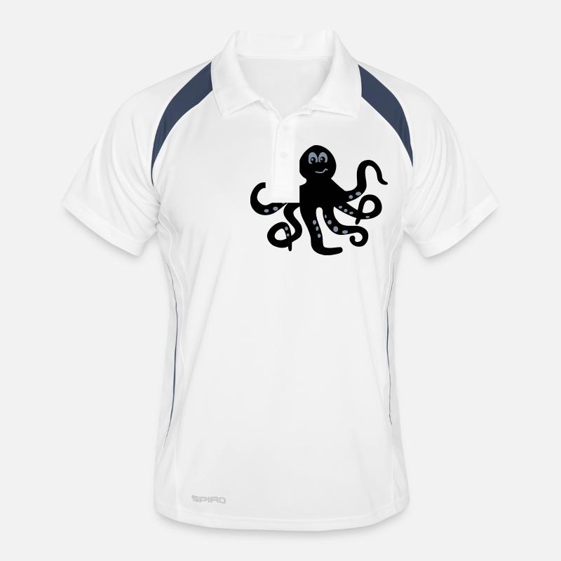 Krake Männer Polo atmungsaktiv