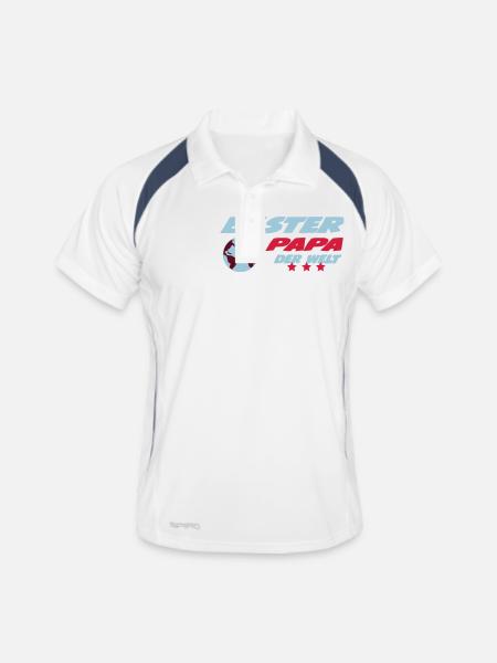 Bester PAPA der welt - Polo respirant Homme - blanc/marine - Devant