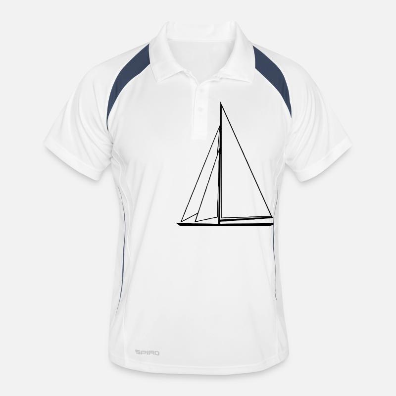 sail boat Men's Polo breathable