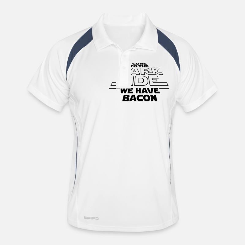 Dark Side Bacon Männer Polo atmungsaktiv