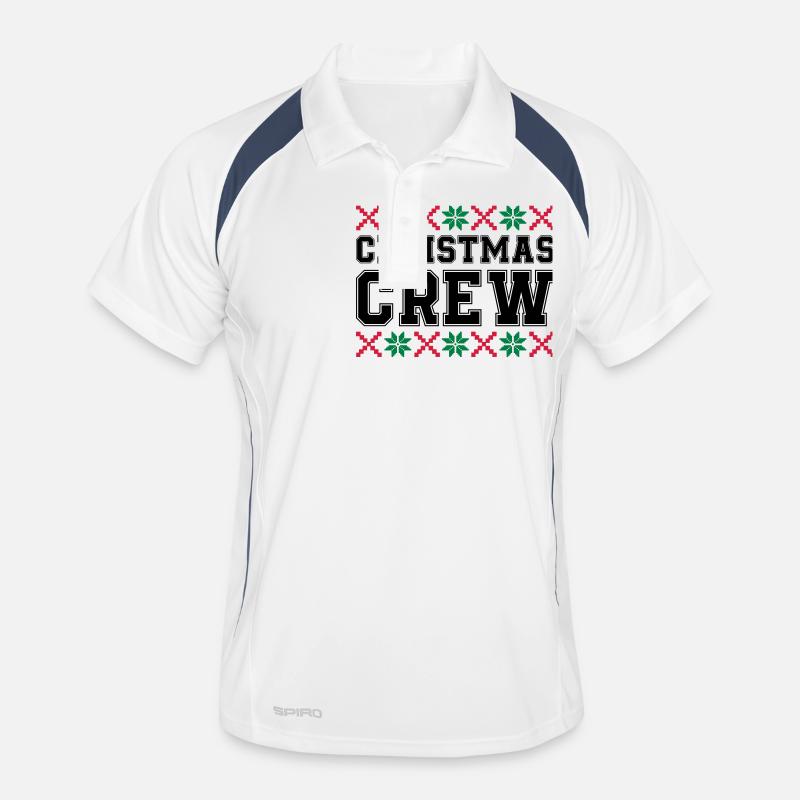 christmas crew weihnachten Männer Polo atmungsaktiv