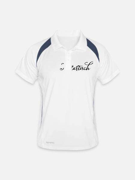 Tim Timtastisch - Men's Polo breathable - white/navy - Front