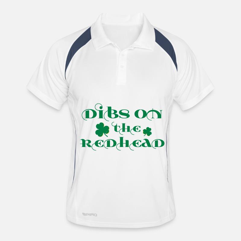 Dibs On The RedHead Irish Pride Saint Patrick Polo respirant Homme