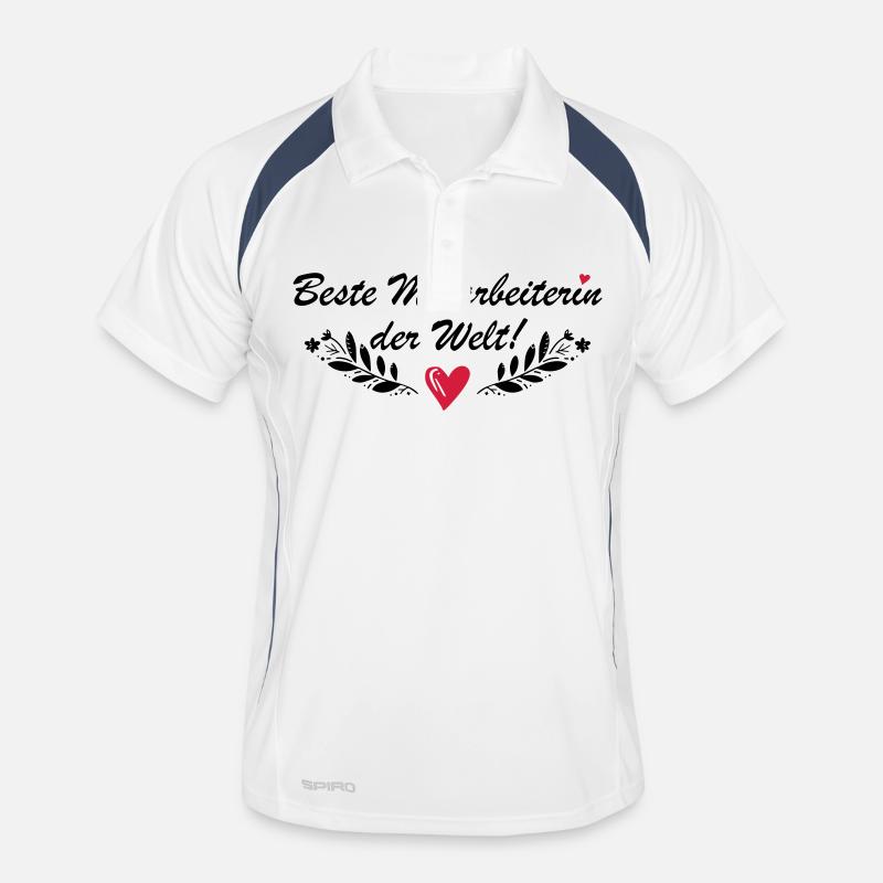 Beste Mitarbeiterin der Welt Männer Polo atmungsaktiv