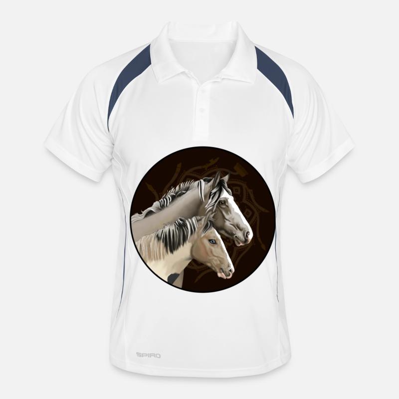 Jumeaux dans le Cercle Mandala Polo respirant Homme