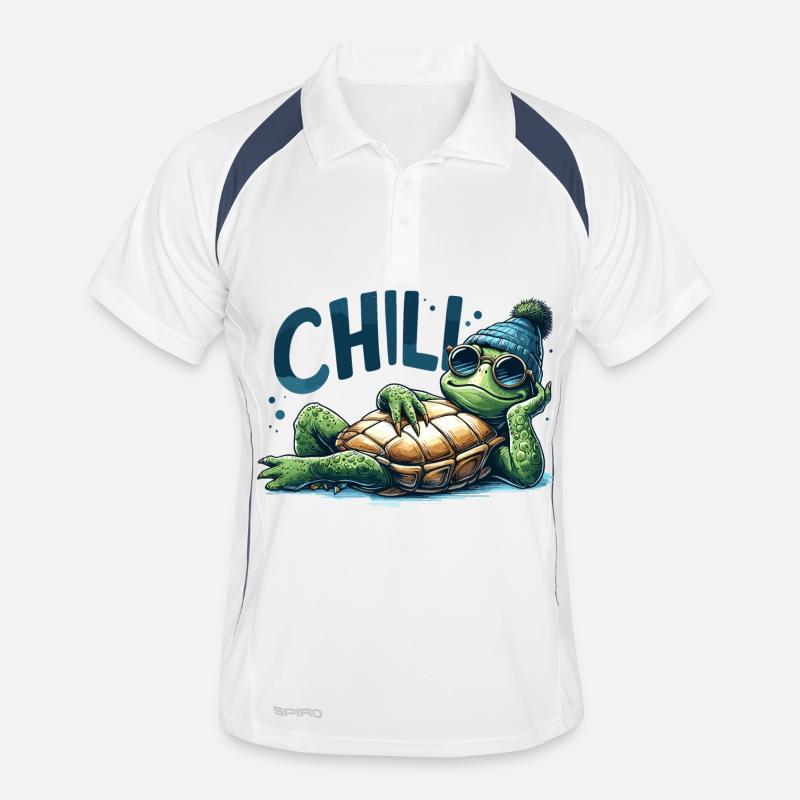 Chill Toad Turtle Cool Chill Gift Men's Polo breathable