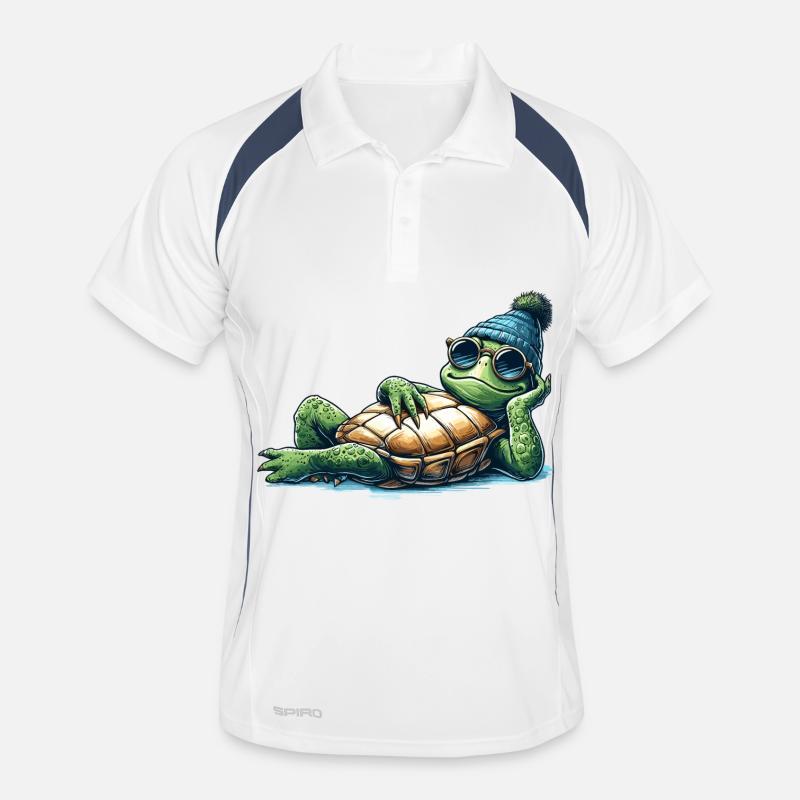 Chill Toad Turtle Cool Chill Gift Men's Polo breathable