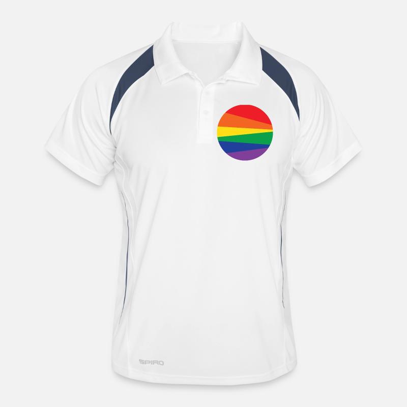 Rainbow Circle Men's Polo breathable