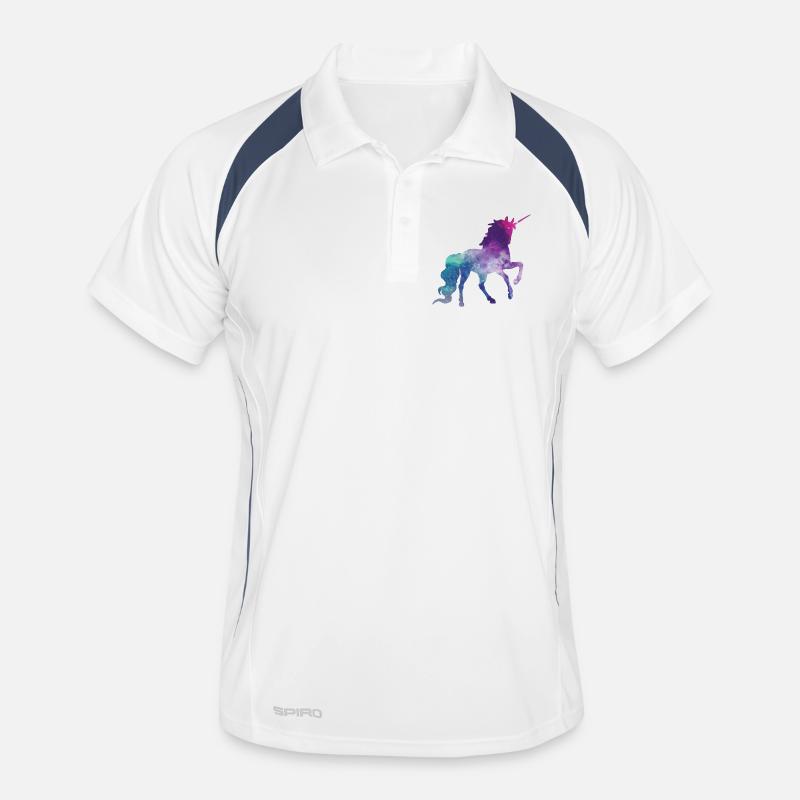 Einhorn Männer Polo atmungsaktiv