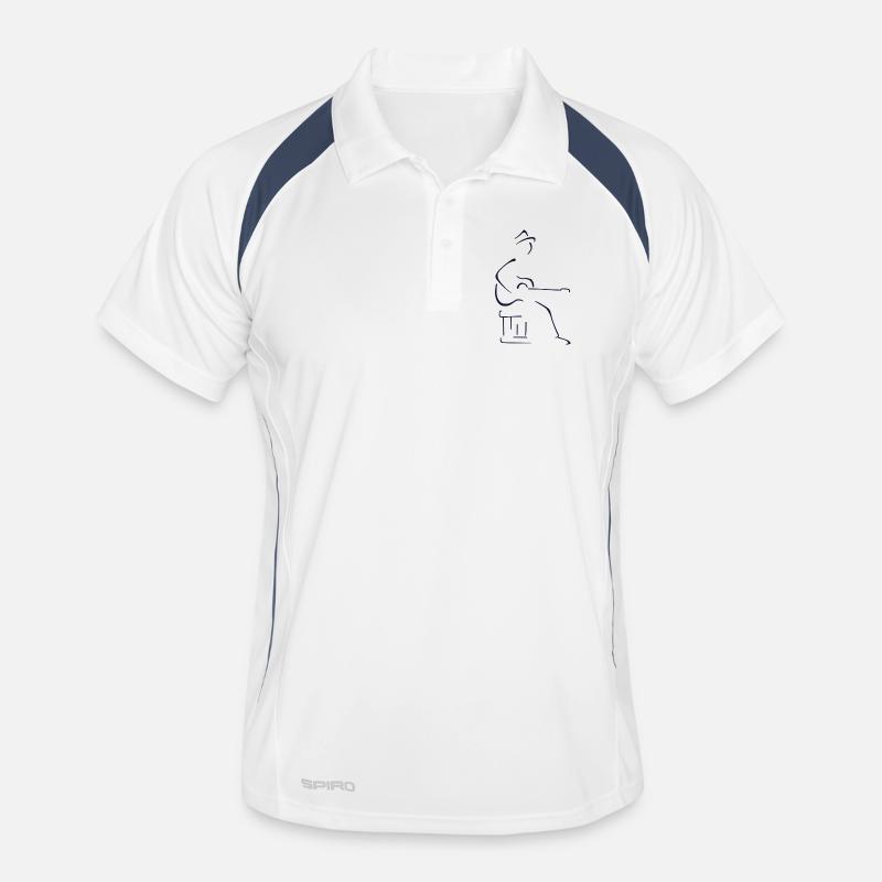 Guitariste blues Polo respirant Homme