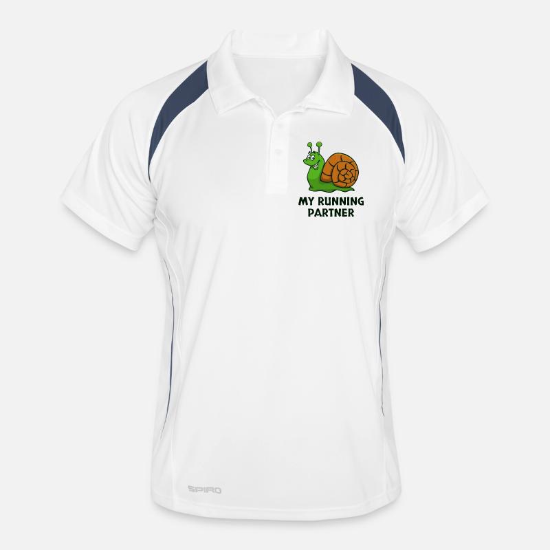 Snail's Pace Partner Look Slow Running Jogging Men's Polo breathable