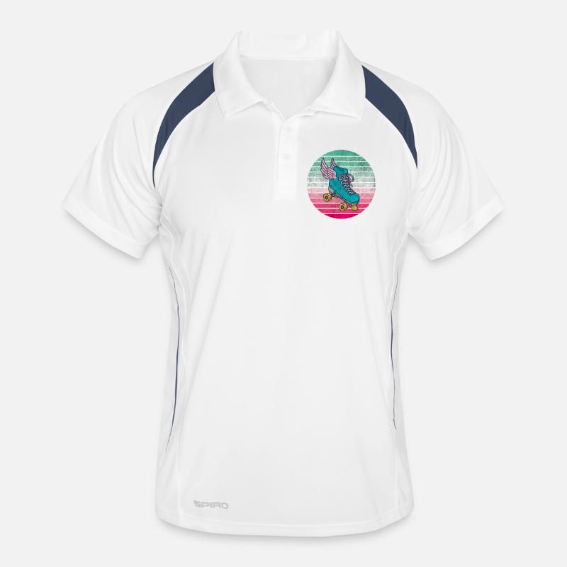 Roller skates vintage design / gift Men's Polo breathable