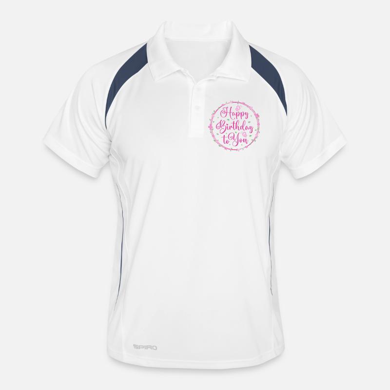 Joyeux anniversaire Polo respirant Homme